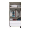 Ver imagem 3 de Quarto de Bebê Completo Berço com Guarda roupa 2 Portas 2 Gavetas Pipoca