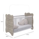 Ver imagem 6 de Quarto de Bebê Completo Berço com Guarda roupa 2 Portas 2 Gavetas Pipoca