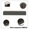 Rack com Painel Ripado Suspenso para Tv até 70 Polegadas 2 Portas Grécia 180cm - 2