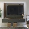 Rack com Painel Ripado Suspenso para Tv até 70 Polegadas 2 Portas Grécia 180cm - 5