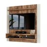 Painel Para Tv Até 42 Polegadas Rústico Off White Flex Bellona Shop Jm - 2