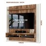 Painel Para Tv Até 42 Polegadas Rústico Off White Flex Bellona Shop Jm - 4