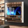 Painel Para Tv Até 42 Polegadas Rústico Off White Flex Bellona Shop Jm - 1