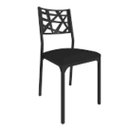 Ver imagem 2 de Kit 4 cadeiras Eliza-Assento corino preto-GatMagazine