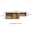 Ver imagem 3 de Armário Aéreo para Cozinha 1 Porta 1 Nicho para Forno Laura