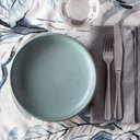 Ver imagem 2 de Kit Jogo Americano 8 Lugares Mesa Posta Cor Floral a 45x36cm:floral Azul com Preto