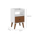 Ver imagem 3 de Mesa de Cabeceira 1 Gaveta 1 Nicho CR190