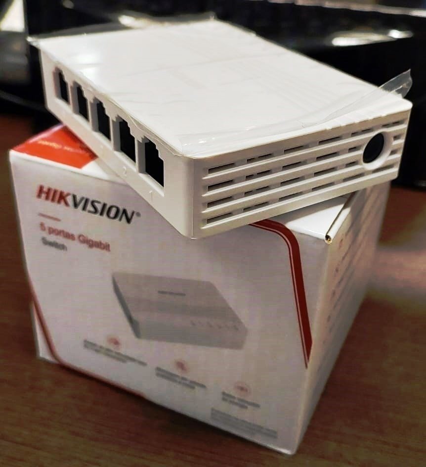 Switch 5 Portas Gigabit Rj45 Hikvision Ds-3e0505d-e - 7