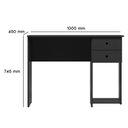 Ver imagem 2 de Mesa Escrivaninha 4115 Preto Fosco - Qmovi