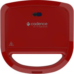 Sanduicheira Cadence Toast & Grill Vermelha - 127V - 5
