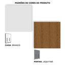 Ver mais imagens de Guarda Roupa Solteiro 4 Portas Rimo New Paranoá Móveis Rimo - Branco/Jequitibá