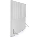 Ver imagem 6 de Kit Cabeceira Cama Box Casal 140cm com Calçadeira Recamier Baú Dália W01 Facto Branco - Lyam