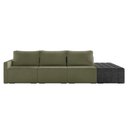 Ver imagem 6 de Sofá Ilha 3 Lugares Living 402cm Modulado Sala Lary Bouclê/pu Pto K01 - D'Rossi