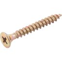 Ver imagem 1 de Parafuso para Madeira Chipboard Cabeça Chata Fenda Cruzada Phillips Bicromatizado 3,0mm x 25,0mm