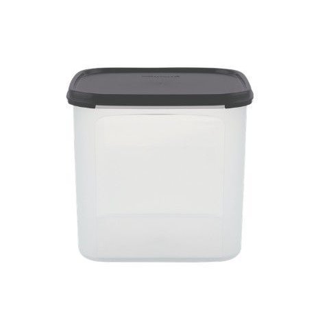 Modular Quadrado 4 Litros Transparente com Tampa Preta Tupperware
