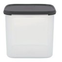 Ver imagem 1 de Modular Quadrado 4 Litros Transparente com Tampa Preta Tupperware