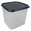 Ver imagem 4 de Modular Quadrado 4 Litros Transparente com Tampa Preta Tupperware