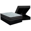 Ver imagem 1 de Cama Box Baú King: Colchão Molas Bonnel Ortobom Nanolastic Light + Base CRC Courano Black(186x198)