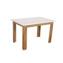 Ver imagem 3 de Conjunto Mesa Luiza Retangular com 4 Cadeiras Melina Asgard Bege Freijo e Off