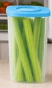 Ver imagem 4 de Fresh Box 1,5 Litros Quadrada Transparente e Azul Tupperware