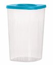 Ver imagem 1 de Fresh Box 1,5 Litros Quadrada Transparente e Azul Tupperware
