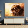 Quadro Decorativo Leão Borda Infinita em Canva 100 x 160cm - LEÃO 2 - 3