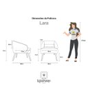 Ver imagem 5 de Poltrona Decorativa Lara Pés de Madeira Veludo Terracota - Sheep Estofados - Terracota
