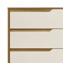 Ver imagem 5 de Cômoda para Quarto 8 Gavetas 147cm Parma M07 Freijó/off White - Mpozenato