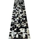 Ver imagem 1 de Tapete de Couro Marrom Café Malhado 0,60x2,50 sem Bordas