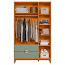 Ver imagem 3 de Guarda Roupa Ipê 2 Portas Cinamomo/sálvia - Abz