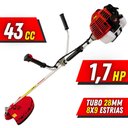 Ver imagem 2 de Cortador de Grama À Gasolina Kawashima Kw43-l 43cc Roçadeira Completa + Óleo Toyama 2t