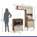 Ver imagem 4 de Cozinha Completa Blumenau 6 Portas Kaiki Móveis