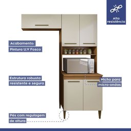 Cozinha Completa Blumenau 6 Portas Kaiki Móveis - 9