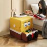 Mesa de Cabeceira Infantil Tema Bob Esponja Calça Quadrada - Amarelo - 6