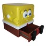 Mesa de Cabeceira Infantil Tema Bob Esponja Calça Quadrada - Amarelo - 4