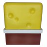 Mesa de Cabeceira Infantil Tema Bob Esponja Calça Quadrada - Amarelo - 5