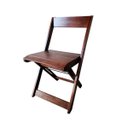 Ver imagem 3 de Kit 4 Cadeiras Dobráveis de Madeira Eucalipto Natural: Imbuia