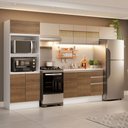 Ver imagem 2 de Armário de Cozinha Completa 100% Mdf 310 Cm Branco/rustic/crema Smart 01