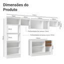 Ver imagem 4 de Armário de Cozinha Completa 100% Mdf 310 Cm Branco/rustic/crema Smart 01