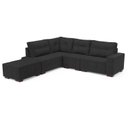 Ver imagem 6 de Sofá de Canto 8 Lugares com Chaise 2,71m Industrial Suede Ipanema Cinza