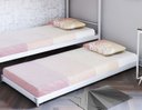 Ver imagem 1 de Cama Inferior/Auxiliar em Aço 90cm x 190cm Branco