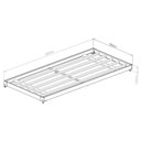 Ver imagem 3 de Cama Inferior/Auxiliar em Aço 90cm x 190cm Branco