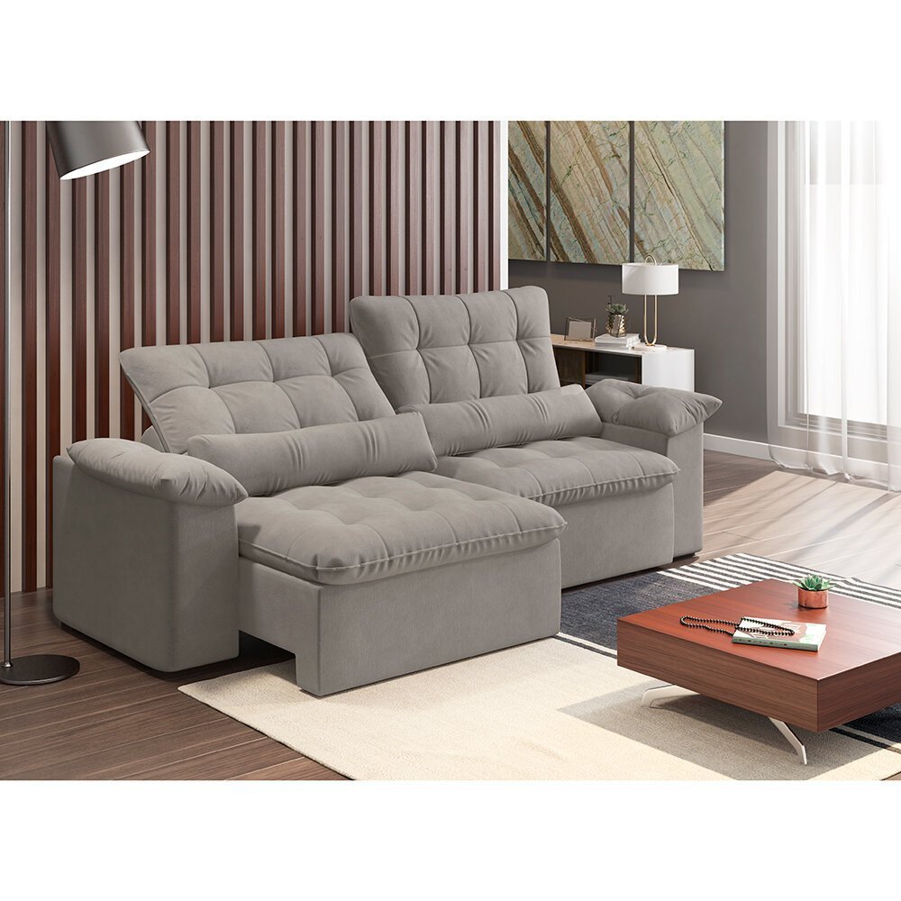 Sofá Austin Liberatti 2 Lugares Retrátil e Reclinável 2,40 Metros Ibasa