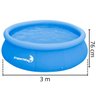 Piscina com Borda Inflável Redonda 4600 Litros 3m X 76cm com Capa Azul Importway Iwpbic4600 - 2