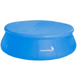 Piscina com Borda Inflável Redonda 4600 Litros 3m X 76cm com Capa Azul Importway Iwpbic4600 - 1