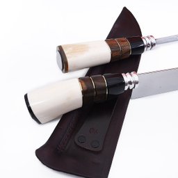 Kit Churraco Luxo Faca e Chaira com Personalização a Laser - 3