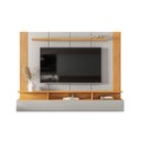 Ver imagem 1 de Painel para TV até 65 Polegadas Ripado Canelado com 1 Porta e 3 Nichos DJ Móveis Soul Bali Cedro