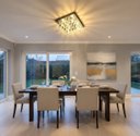 Ver imagem 3 de Lustre para Sala Quarto de Cristal K9 Legítimo Base Inox 30x30 Cm