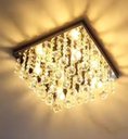 Ver imagem 1 de Lustre para Sala Quarto de Cristal K9 Legítimo Base Inox 30x30 Cm