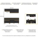 Ver imagem 4 de Armário de Cozinha Compacta 190cm Veneza Multimóveis V3705 Preto/Dourado